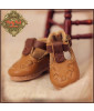 Ruby Red Galleria Tan Leather Shoes for 8" dolls