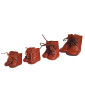 Wagner Doll Shoes Group C Style Meg Boots - WALNUT