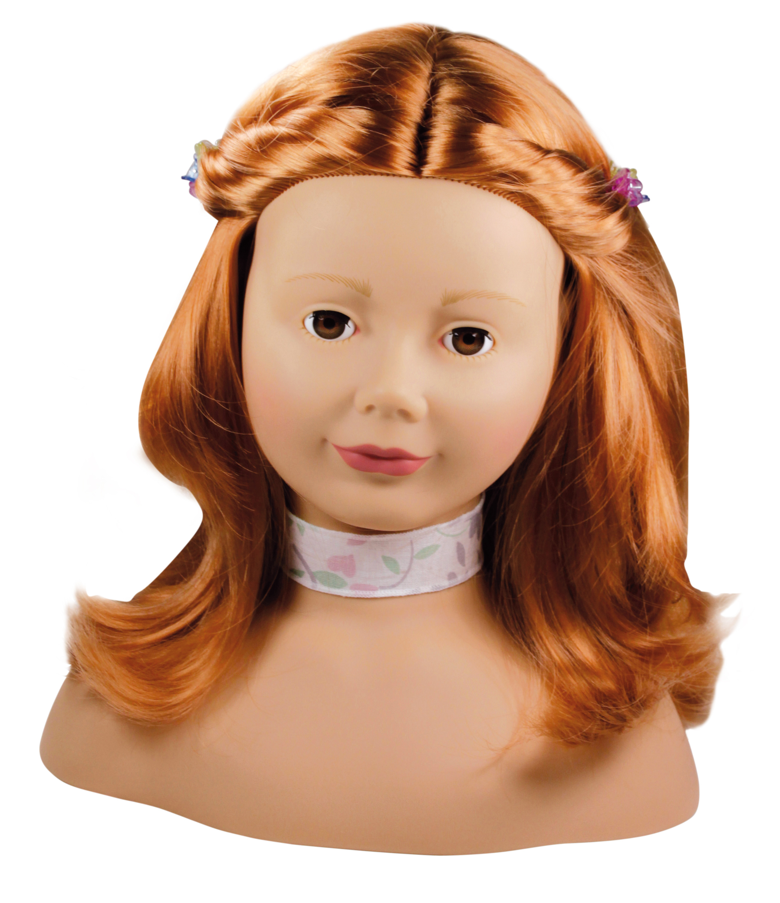 Gotz Hair Styling Doll Head- Red | My Doll Best Friend