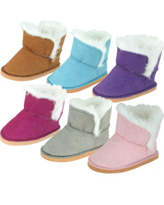 Faux Suede Fur Boot For Dolls 45-50cm RASPBERRY PINK