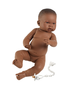 Build Your Bundle Llorens soft newborn black baby doll Nahia 45cm 