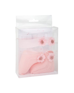 Arias Pink Socks With Headband Baby Doll Set 40 - 45cm