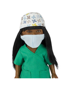 Frontline Workers Surgeon Black Doll Brandy, 28cm 