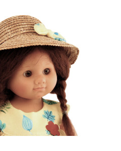 Schildkrot Wichtel Doll Pia Muller Brown Hair, 30cm