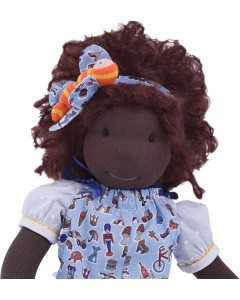 Ciao Bimba African Waldorf Child Doll Zara, 40cm 