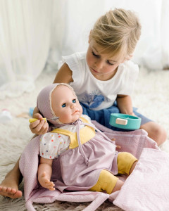 Schildkrot Large Baby Doll Julchen Closing Eyes German Made, 52cm