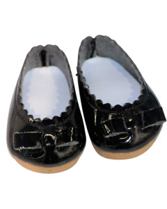 Vestida de Azul CORAL DOLL Black Patent Shoes 45cm