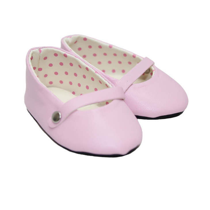 Ballet Flats With Strap (Pink)