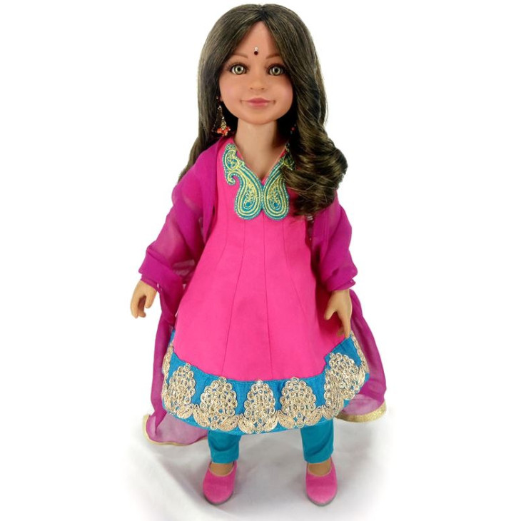 Carpatina Diya Indian Doll (Green Eyes)
