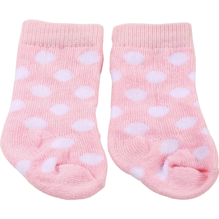 Socks - Gotz Pink and White Dot Socks