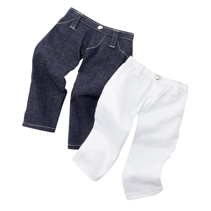 Gotz Blue & White Jeans (Pack of 2 Jeans)