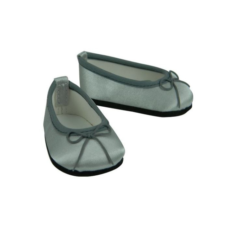 Satin Ballet Shoes (Silver)