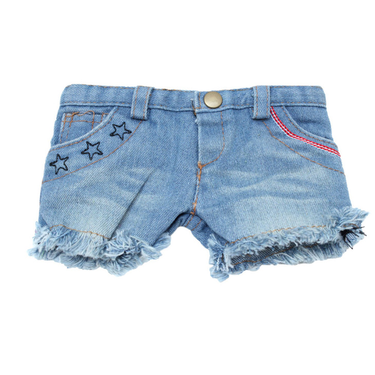 Denim Collection: Frayed Cuff Shorts