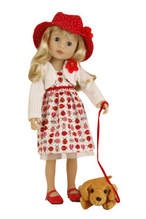 Schildkrot Yella Doll Blonde In Ladybug with Bestie, 46cm alternate image