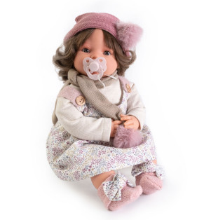 Antonio Juan Crying Toddler Baby Doll With Brown Hair, 42cm alternate image