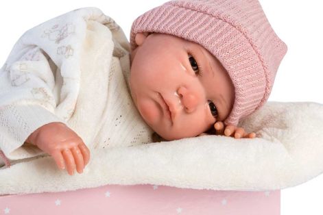 Llorens Reborn Baby Girl Doll in Snuggle Sack 42cm alternate image