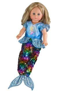 Heless Doll's Mermaid Dress With Reversible Sequins, 35-45cm alternate image