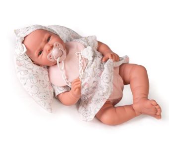 Antonio Juan Newborn Soft Bodied Spanish Baby Doll Lea with Carrycot, 42cm alternate image