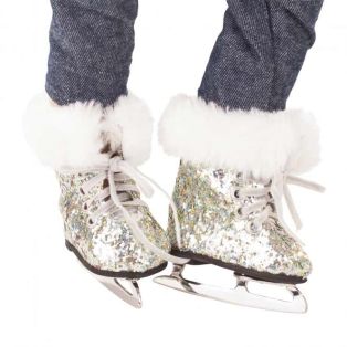 Gotz Silver Christmas Glitter Ice-Skating Boots M, XL alternate image