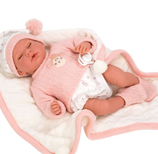Arias ELEGANCE Newborn Baby Doll ANDIE With Sounds & Closing Eyes, 40cm alternate image