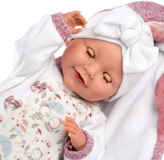 Llorens Realistic Newborn Spanish Crying Baby Doll Mimi With Closing Eyes, 42cm alternate image