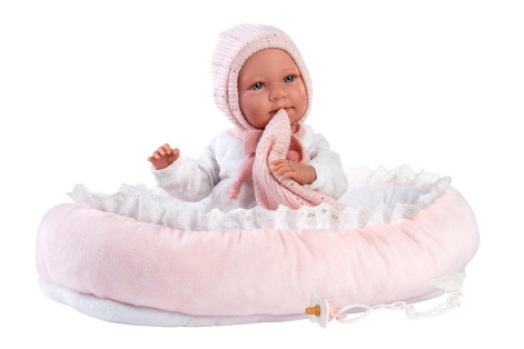 Llorens Baby Girl Doll Mimi With Sleeping Cocoon, 42cm alternate image