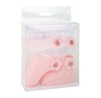 Arias Pink Socks With Headband Baby Doll Set 40 - 45cm alternate image