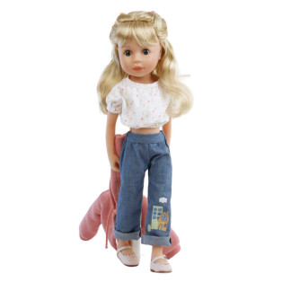 Schildkrot Yella Frieske 46cm Blonde Hair Doll Wearing Jeans 2021 alternate image
