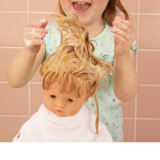 Gotz Maxy Aquini Blonde Baby Bath Doll Floral Design, 42cm, M alternate image