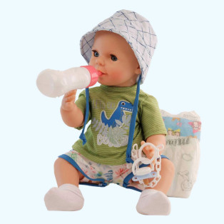 Schildkrot Drink and Wet Anatomically Correct Baby Boy Doll Finn 40cm alternate image