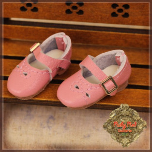 Ruby Red Galleria Pink Leather Shoes for 8