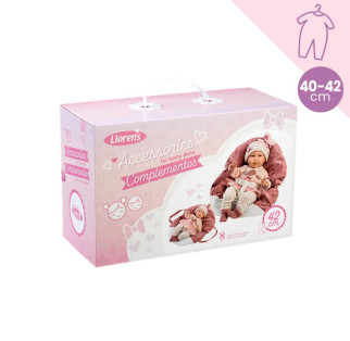 Llorens Newborn Baby Doll Clothes & Bed Set V9-74014, 40 -  42cm alternate image
